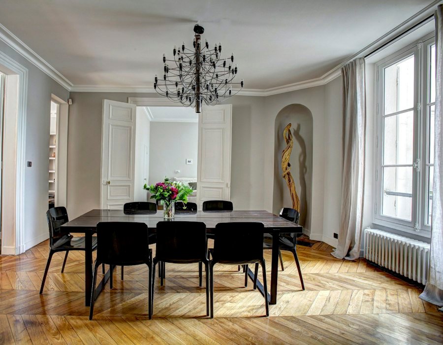 Salle à manger d’un appartement ancien